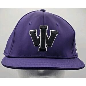 Iowa Wesleyan University Tigers Purple‎ The Game Pro Cap Baseball Hat Size 7 5/8